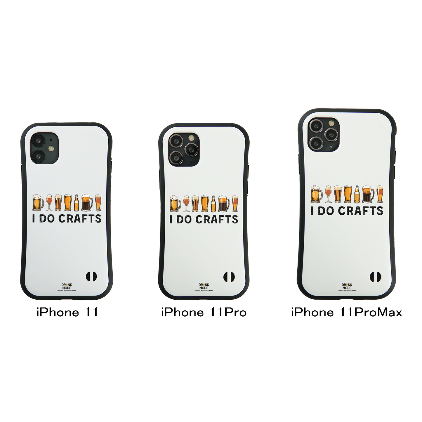 「I DO CRAFTS」iPhoneケース おもしろデザイン|酒好きに人気のDrunkmodeスマホケース|ビール・焼酎・日本酒・ウイスキー好きにおすすめ|プレゼントにも◎