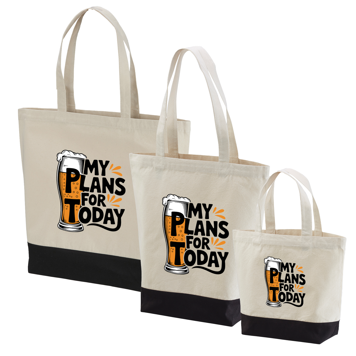 「MY PLAN FOR TODAY」誕生日プレゼントにも最適!居酒屋・飲み会で話題の面白トートバッグ|日本酒・ビール・焼酎・ウイスキー好きにおすすめ
