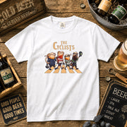 THE CYCLISTS | ビールたちのサイクリング 横断歩道 面白Tシャツ【自転車好き・ビール好き・ギフトに最適】