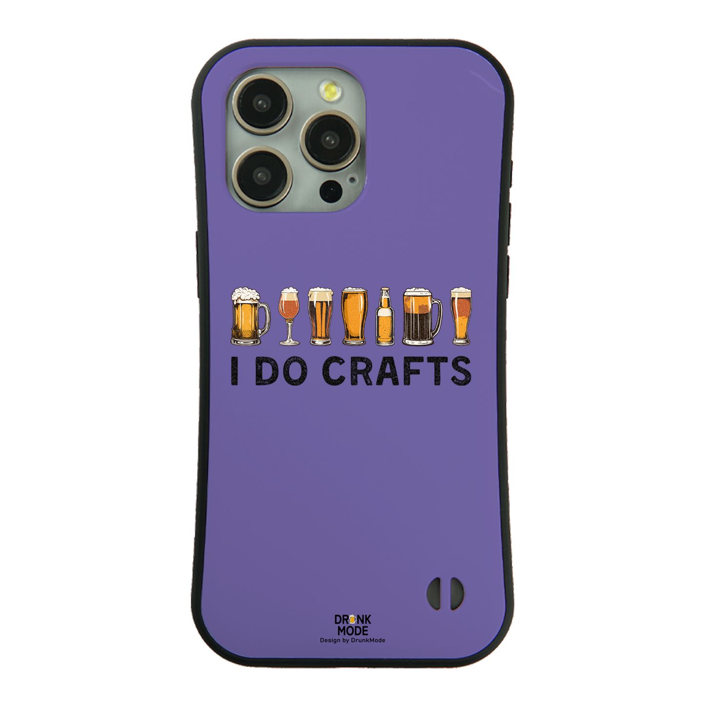 「I DO CRAFTS」iPhoneケース おもしろデザイン|酒好きに人気のDrunkmodeスマホケース|ビール・焼酎・日本酒・ウイスキー好きにおすすめ|プレゼントにも◎