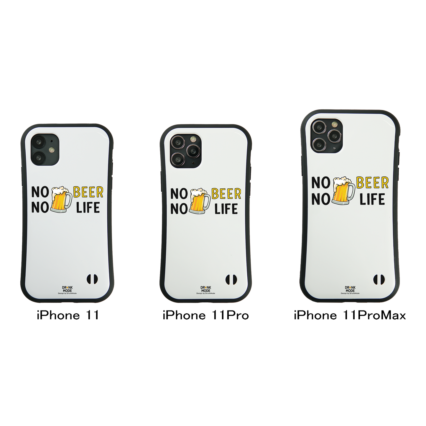 「NO BEER NO LIFE」iPhoneケース おもしろデザイン|酒好きに人気のDrunkmodeスマホケース|ビール・焼酎・日本酒・ウイスキー好きにおすすめ|プレゼントにも◎