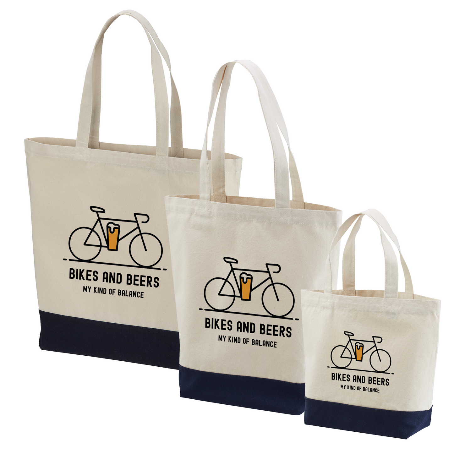 「 BIKES AND BEERS 」誕生日プレゼントにも最適!居酒屋・飲み会で話題の面白トートバッグ|日本酒・ビール・焼酎・ウイスキー好きにおすすめ