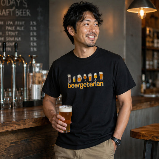 「BEERGETARIAN 」シャツ | ビール好き・クラフトビール・おもしろに人気