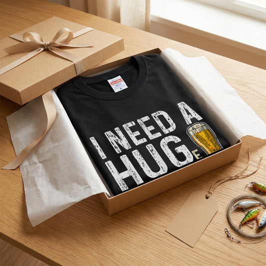 I Need A Huge Glass Of Beer Tシャツ | ビール好き・お酒・おもしろ・英語 ジョークに人気