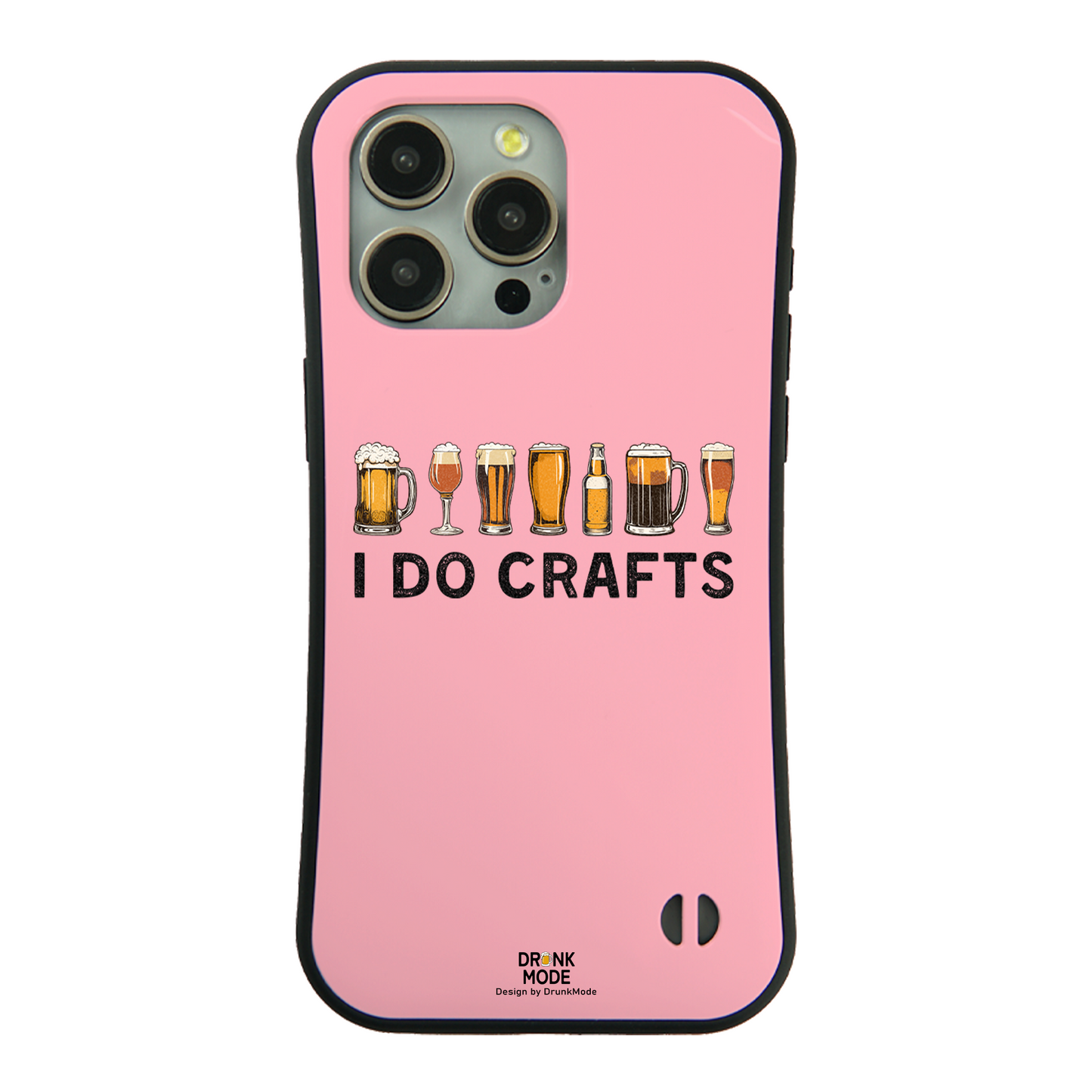 「I DO CRAFTS」iPhoneケース おもしろデザイン|酒好きに人気のDrunkmodeスマホケース|ビール・焼酎・日本酒・ウイスキー好きにおすすめ|プレゼントにも◎