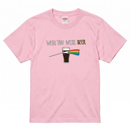 PRISM BEER | 手描き風 レトロ ロックグラフィック ビールグラス カジュアル Tシャツ【おもしろTシャツ・普段着・ストリート・ユニセックス・ギフトに最適】