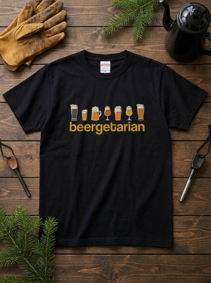 「BEERGETARIAN 」シャツ ｜ ビール好き・クラフトビール・おもしろに人気