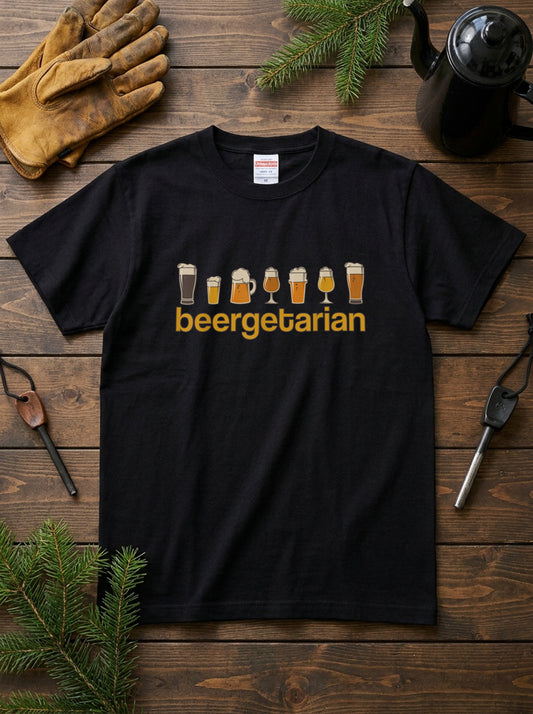 「BEERGETARIAN 」シャツ ｜ ビール好き・クラフトビール・おもしろに人気