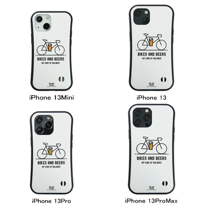 「BIKES AND BEERS 」iPhoneケース おもしろデザイン｜酒好きに人気のDrunkmodeスマホケース｜ビール・焼酎・日本酒・ウイスキー好きにおすすめ｜プレゼントにも◎