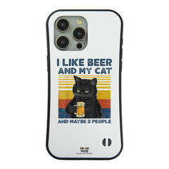 おもしろiPhoneケース｜I LIKE BEER AND MY CAT｜酒好き・誕生日プレゼントに最適