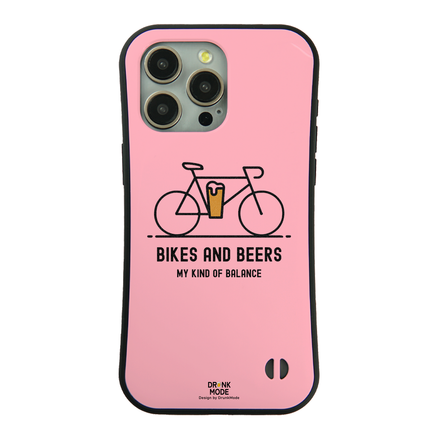 「BIKES AND BEERS 」iPhoneケース おもしろデザイン｜酒好きに人気のDrunkmodeスマホケース｜ビール・焼酎・日本酒・ウイスキー好きにおすすめ｜プレゼントにも◎