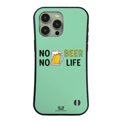 「NO BEER NO LIFE」iPhoneケース おもしろデザイン｜酒好きに人気のDrunkmodeスマホケース｜ビール・焼酎・日本酒・ウイスキー好きにおすすめ｜プレゼントにも◎