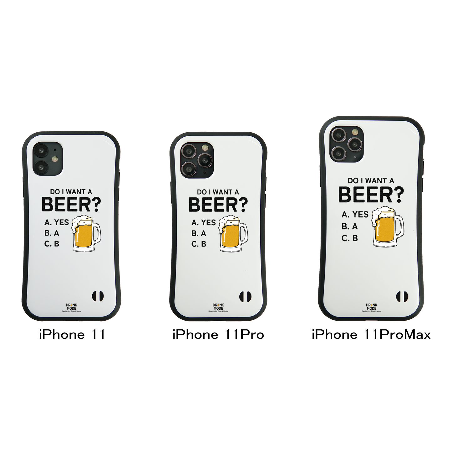 「 Do i want a BEER?」iPhoneケース おもしろデザイン｜酒好きに人気のDrunkmodeスマホケース｜ビール・焼酎・日本酒・ウイスキー好きにおすすめ｜プレゼントにも◎