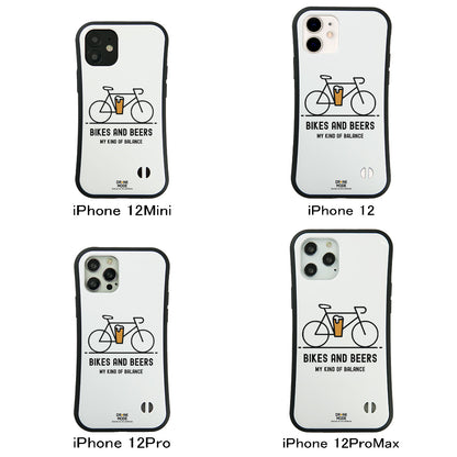 「BIKES AND BEERS 」iPhoneケース おもしろデザイン｜酒好きに人気のDrunkmodeスマホケース｜ビール・焼酎・日本酒・ウイスキー好きにおすすめ｜プレゼントにも◎