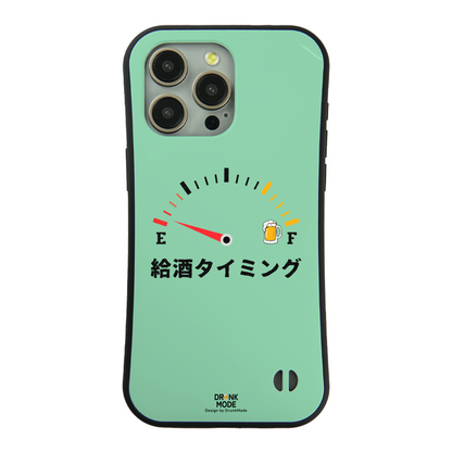 「給酒タイミング」iPhoneケース おもしろデザイン｜酒好きに人気のDrunkmodeスマホケース｜ビール・焼酎・日本酒・ウイスキー好きにおすすめ｜プレゼントにも◎