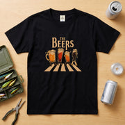 THE BEERS 橫断歩道 Tシャツ ｜ ビール好き・クラフトビール・おもしろ・ロックに人気