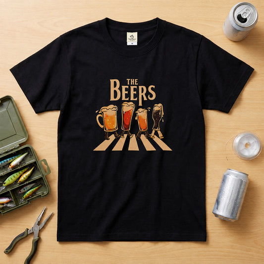 THE BEERS 橫断歩道 Tシャツ ｜ ビール好き・クラフトビール・おもしろ・ロックに人気