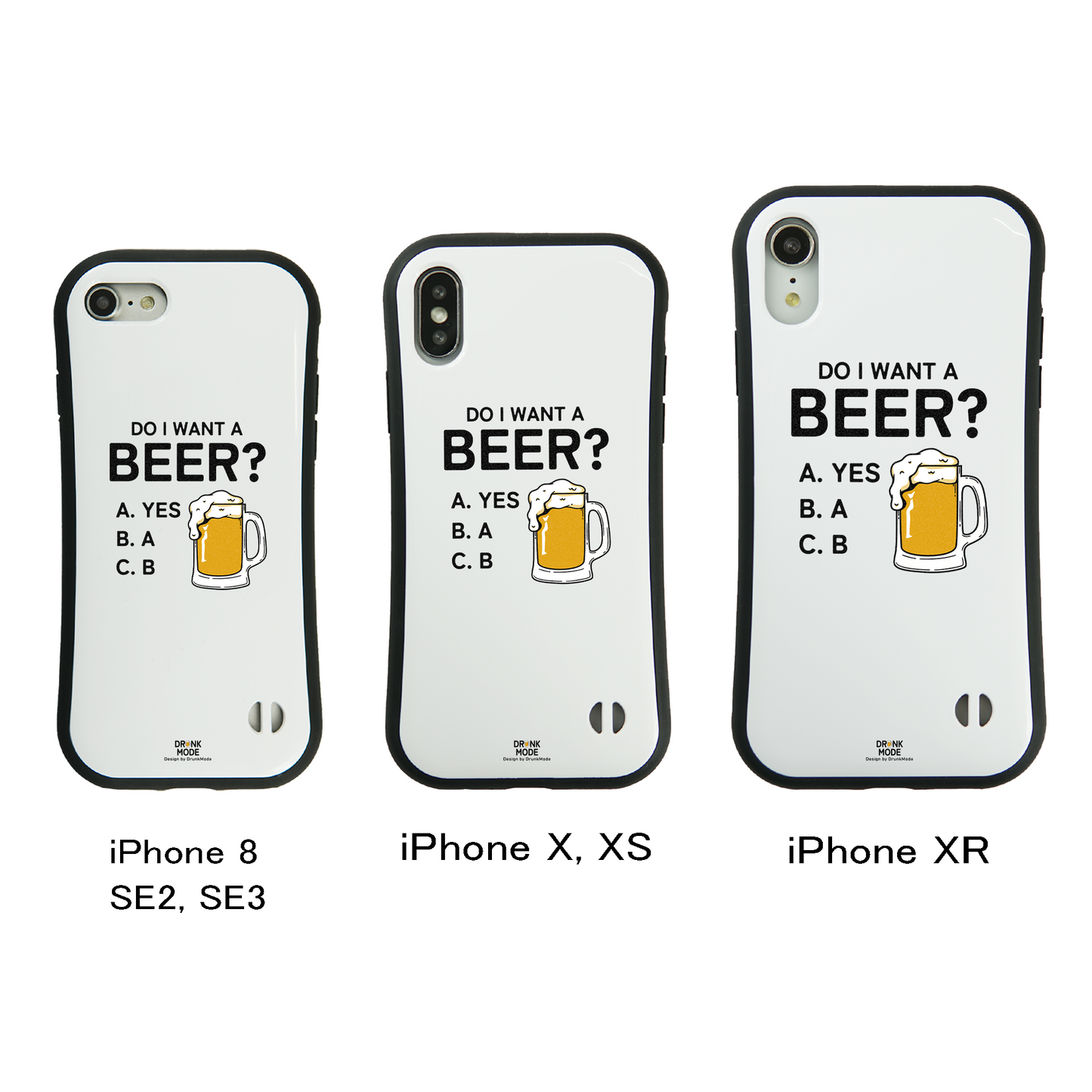 「 Do i want a BEER?」iPhoneケース おもしろデザイン｜酒好きに人気のDrunkmodeスマホケース｜ビール・焼酎・日本酒・ウイスキー好きにおすすめ｜プレゼントにも◎