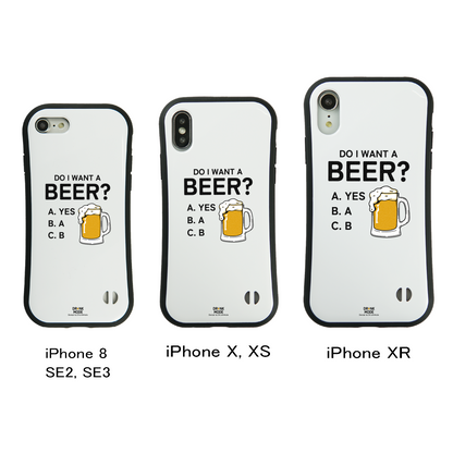 「 Do i want a BEER?」iPhoneケース おもしろデザイン｜酒好きに人気のDrunkmodeスマホケース｜ビール・焼酎・日本酒・ウイスキー好きにおすすめ｜プレゼントにも◎