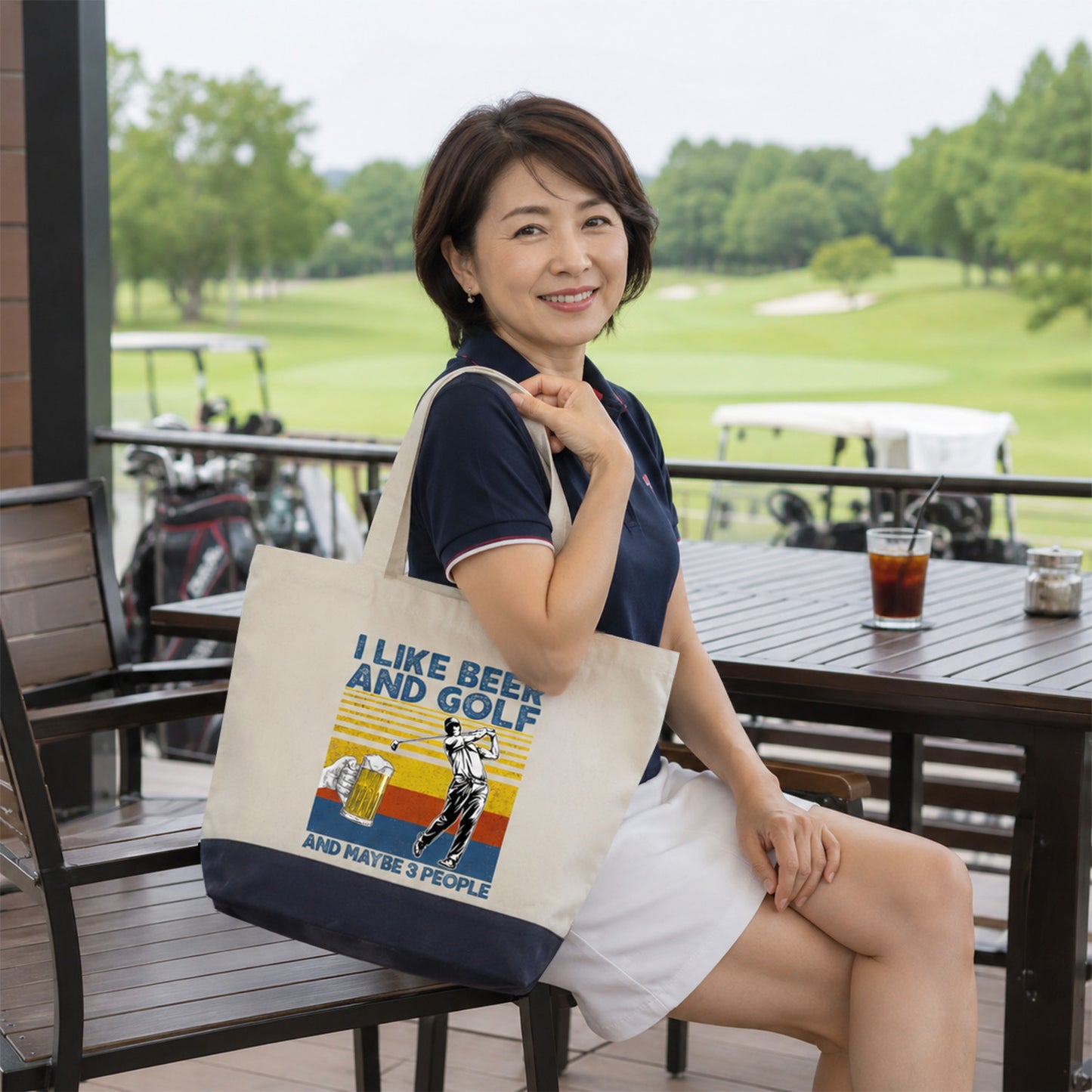「I LIKE BEER AND GOLF」トートバッグ｜ビール・ゴルフ好きへのプレゼント | Drunkmode