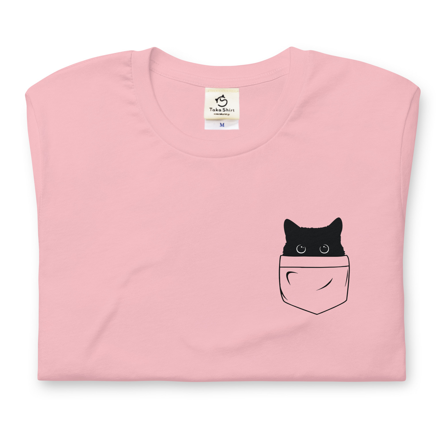 猫tシャツ ねこ 猫イラスト ポケット猫｜アダルト&キッズサイズ.