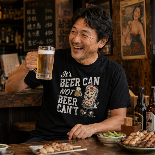 ビンテージ 缶ビール Tシャツ ｜ ビール好き・アメリカンレトロに人気