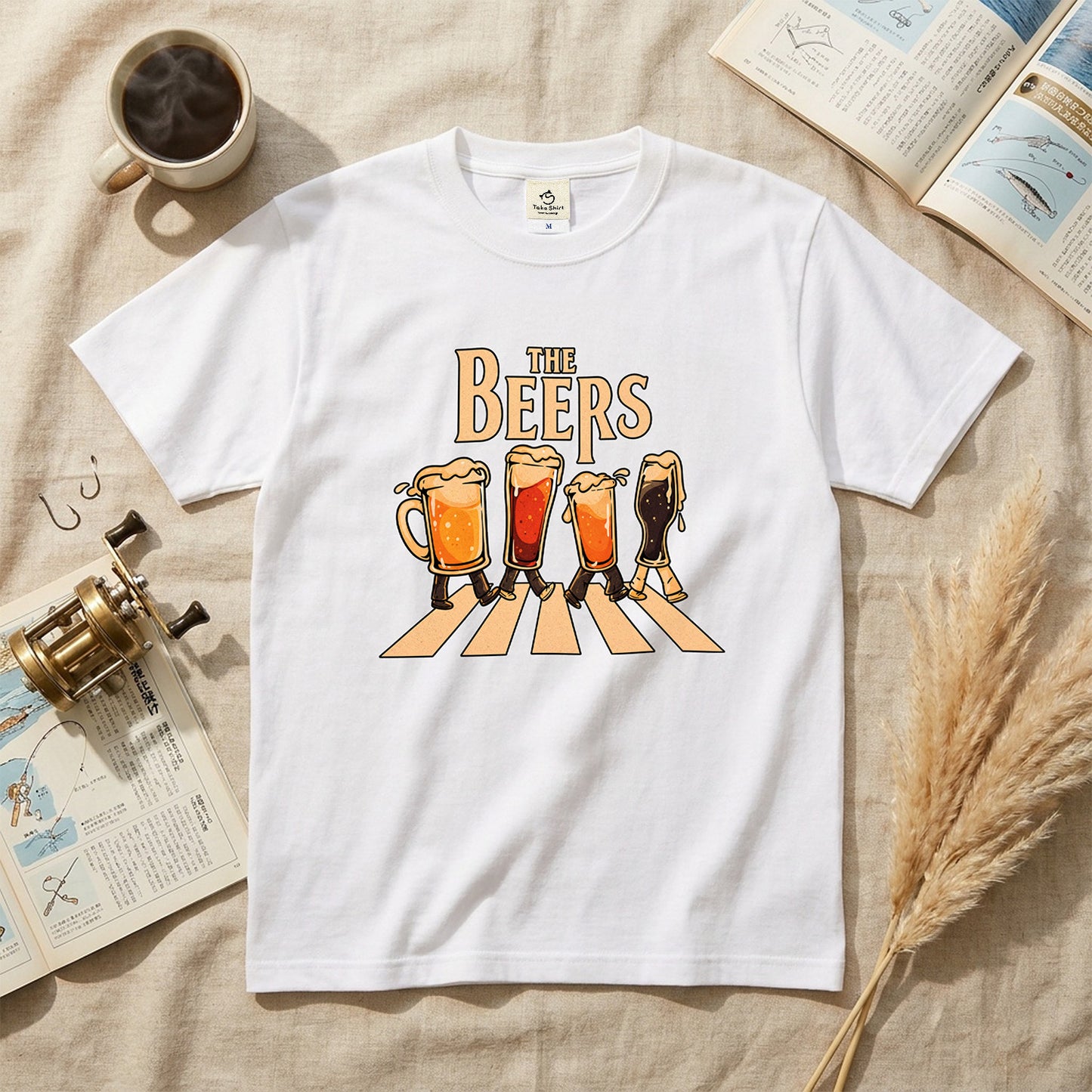 THE BEERS 橫断歩道 Tシャツ ｜ ビール好き・クラフトビール・おもしろ・ロックに人気