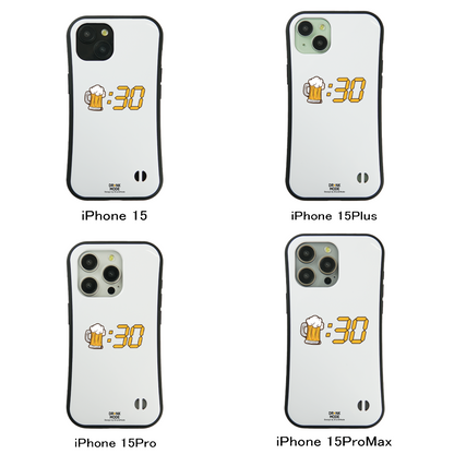 「ビール：30」iPhoneケース おもしろデザイン｜酒好きに人気のDrunkmodeスマホケース｜ビール・焼酎・日本酒・ウイスキー好きにおすすめ｜プレゼントにも◎