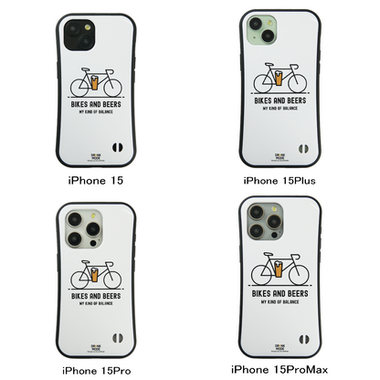 「BIKES AND BEERS 」iPhoneケース おもしろデザイン｜酒好きに人気のDrunkmodeスマホケース｜ビール・焼酎・日本酒・ウイスキー好きにおすすめ｜プレゼントにも◎