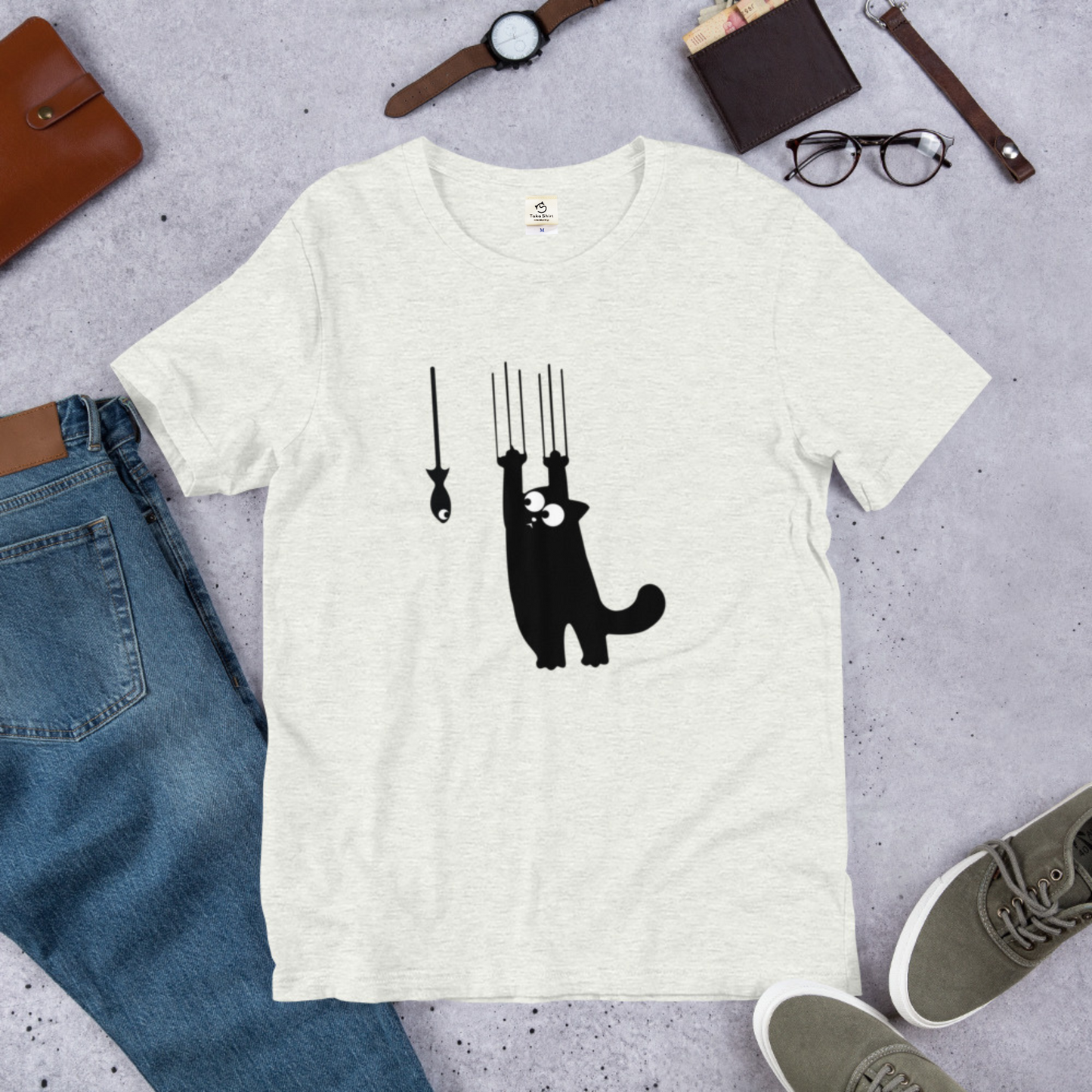 猫tシャツ ねこ かわいい猫イラスト｜アダルト&キッズサイズ.