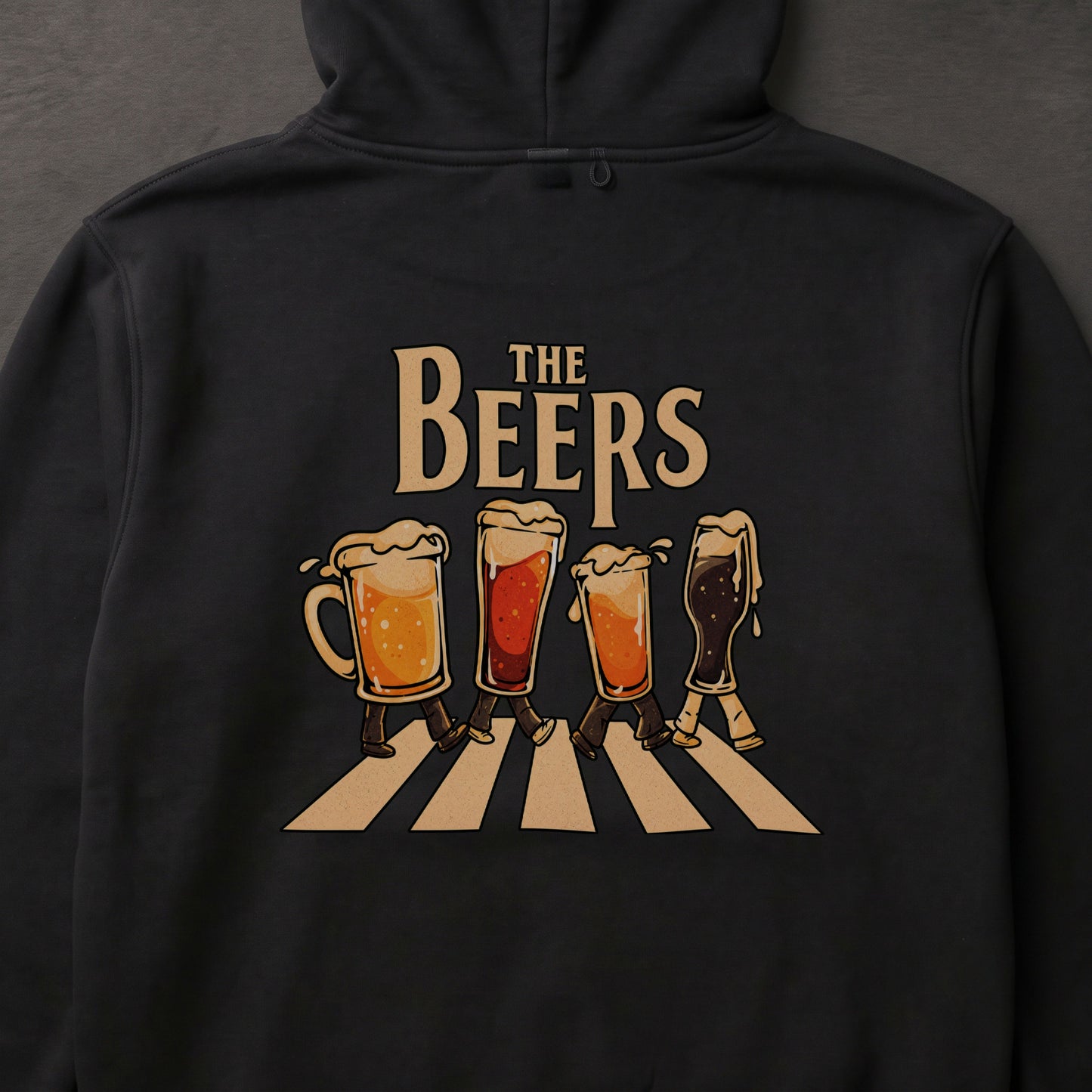 THE BEERS ビール横断歩道 パーカー ｜バックプリント