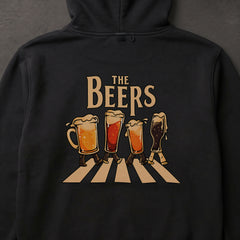 THE BEERS ビール横断歩道 パーカー ｜バックプリント