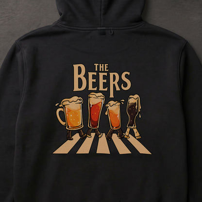 THE BEERS ビール横断歩道 パーカー ｜バックプリント