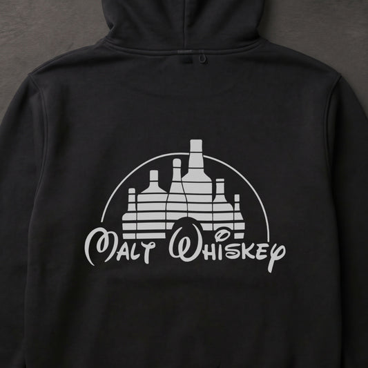 MALT WHISKEY モルトウイスキー ボトルキャッスル パーカー ｜バックプリント