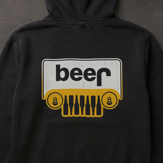 BEER オフロードグリル パーカー |バックプリント