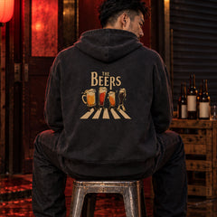 THE BEERS ビール横断歩道 パーカー ｜バックプリント