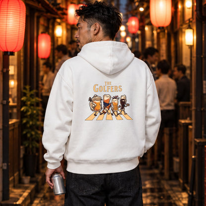 THE GOLFERS ビール横断歩道 パーカー ｜バックプリント