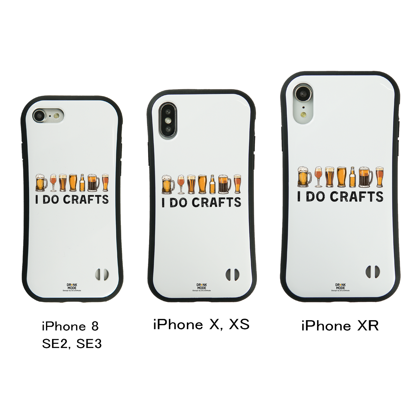 「I DO CRAFTS」iPhoneケース おもしろデザイン｜酒好きに人気のDrunkmodeスマホケース｜ビール・焼酎・日本酒・ウイスキー好きにおすすめ｜プレゼントにも◎