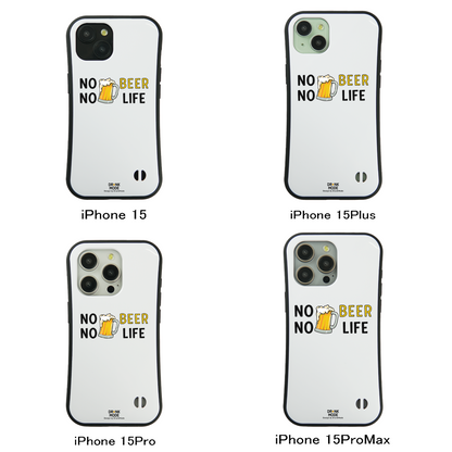 「NO BEER NO LIFE」iPhoneケース おもしろデザイン｜酒好きに人気のDrunkmodeスマホケース｜ビール・焼酎・日本酒・ウイスキー好きにおすすめ｜プレゼントにも◎