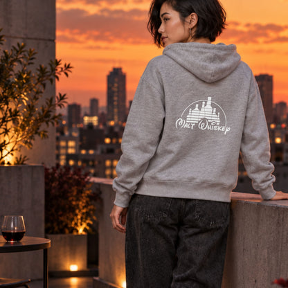 MALT WHISKEY モルトウイスキー ボトルキャッスル パーカー ｜バックプリント