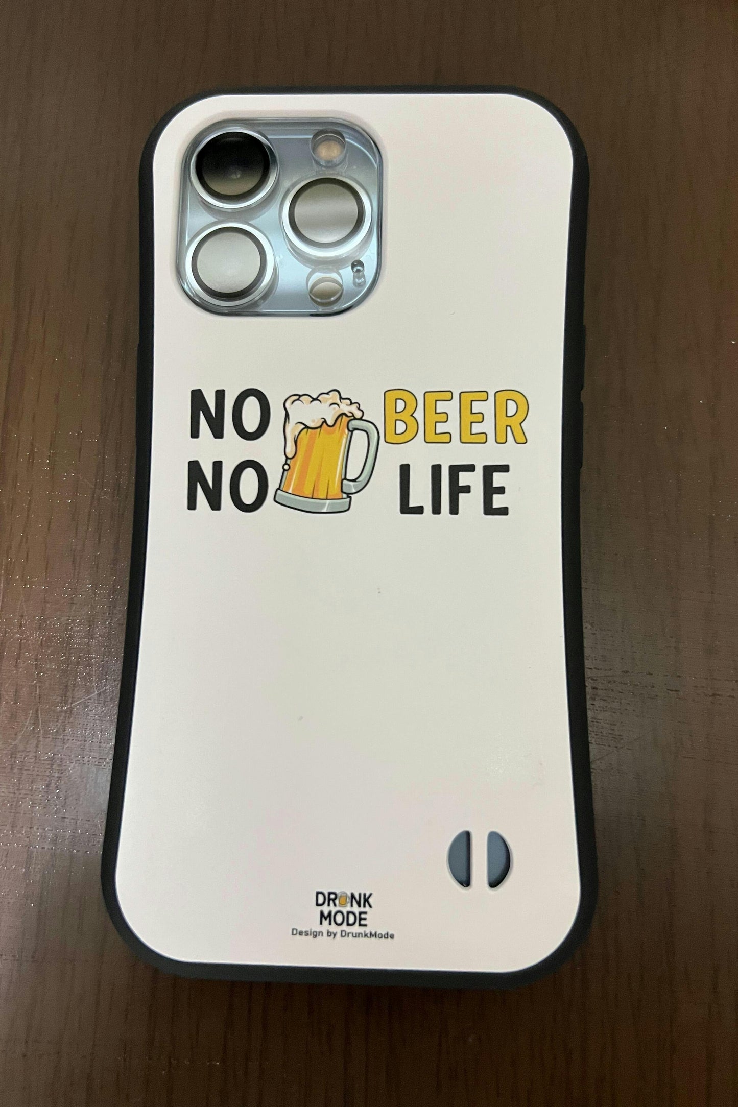 「NO BEER NO LIFE」iPhoneケース おもしろデザイン｜酒好きに人気のDrunkmodeスマホケース｜ビール・焼酎・日本酒・ウイスキー好きにおすすめ｜プレゼントにも◎