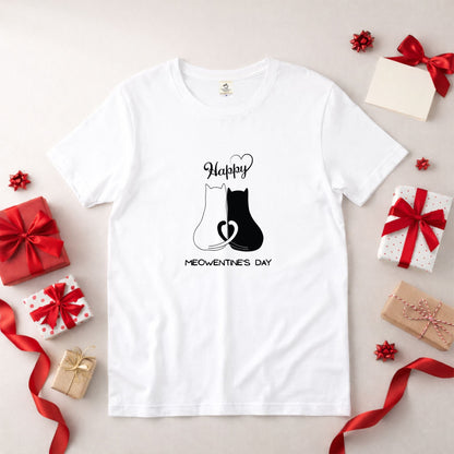 【バレンタイン・ホワイトデーにオススメ】猫tシャツ ねこ 猫イラスト｜アダルト&キッズサイズ
