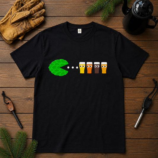 ホップ レトロゲーム クラフトビール Tシャツ ｜ ビール好き・クラフトビール・おもしろに人気