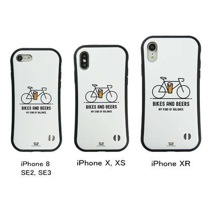 「BIKES AND BEERS 」iPhoneケース おもしろデザイン｜酒好きに人気のDrunkmodeスマホケース｜ビール・焼酎・日本酒・ウイスキー好きにおすすめ｜プレゼントにも◎