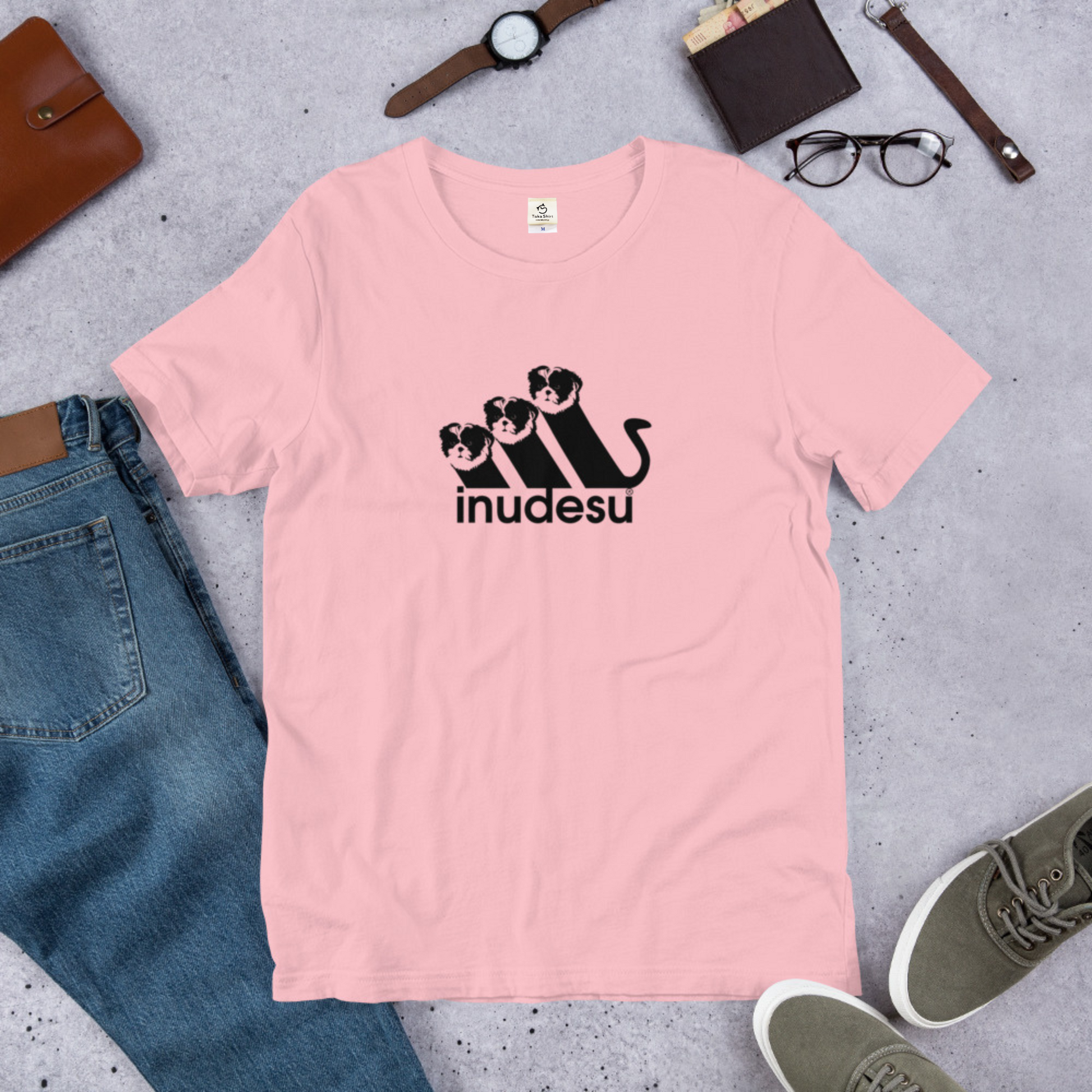 犬 tシャツ 犬イラスト シーズー  INUDESU ｜アダルト&キッズサイズ.