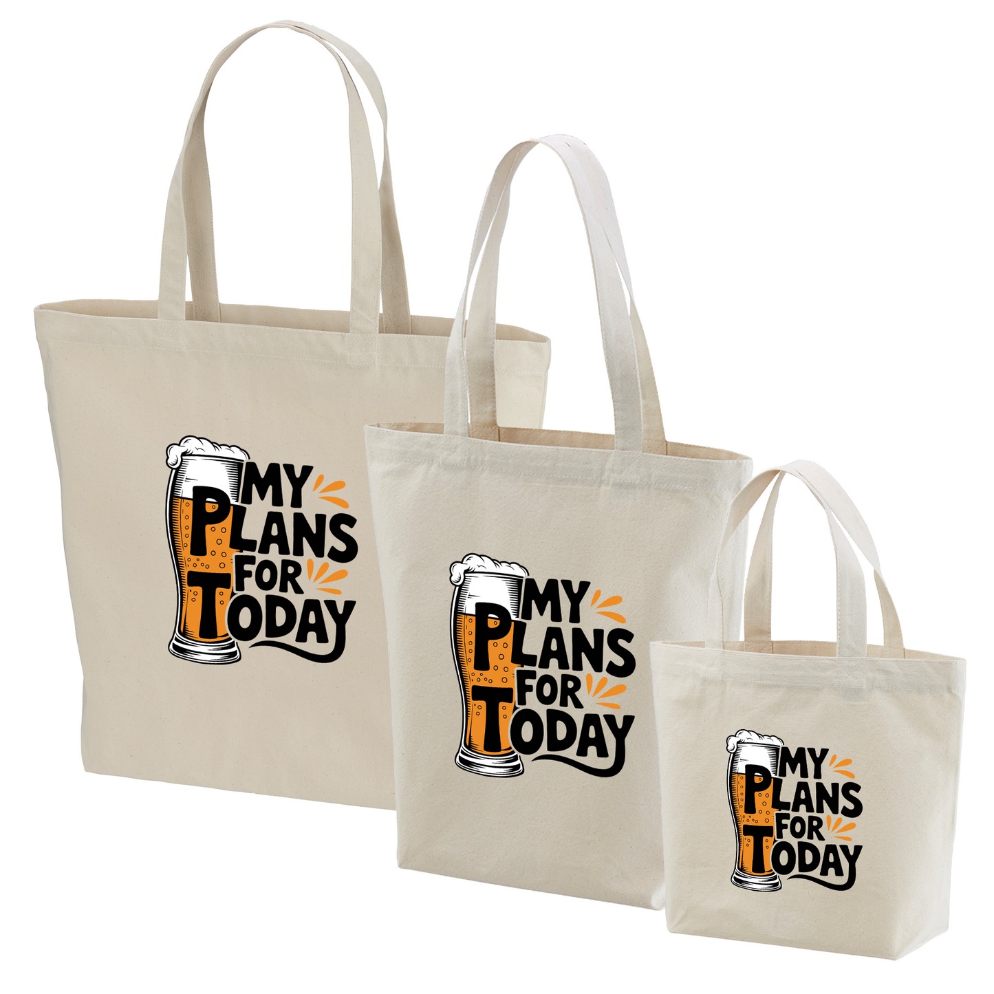 「MY PLAN FOR TODAY」誕生日プレゼントにも最適！居酒屋・飲み会で話題の面白トートバッグ｜日本酒・ビール・焼酎・ウイスキー好きにおすすめ