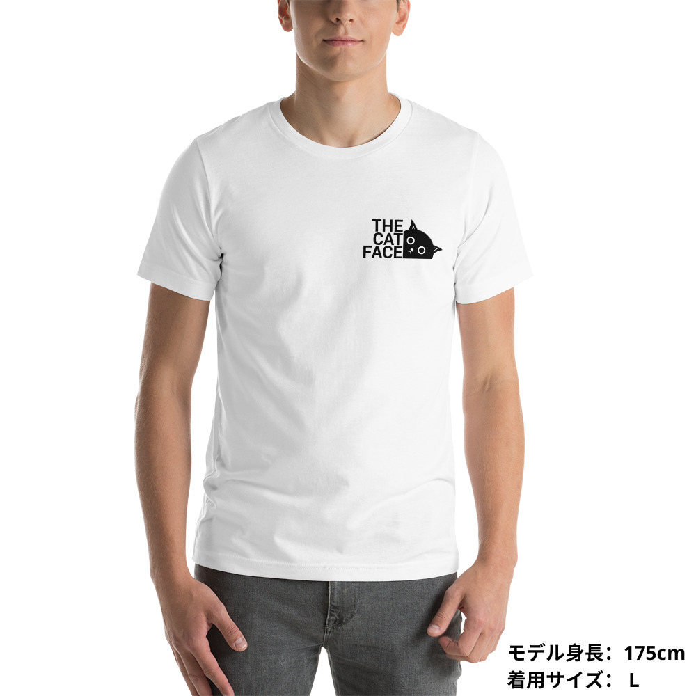 猫tシャツ ねこ 猫イラスト The Cat Face & 引っ掻く猫 | フロント&バックプリント.