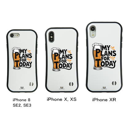 「MY PLAN FOR TODAY」iPhoneケース おもしろデザイン｜酒好きに人気のDrunkmodeスマホケース｜ビール・焼酎・日本酒・ウイスキー好きにおすすめ｜プレゼントにも