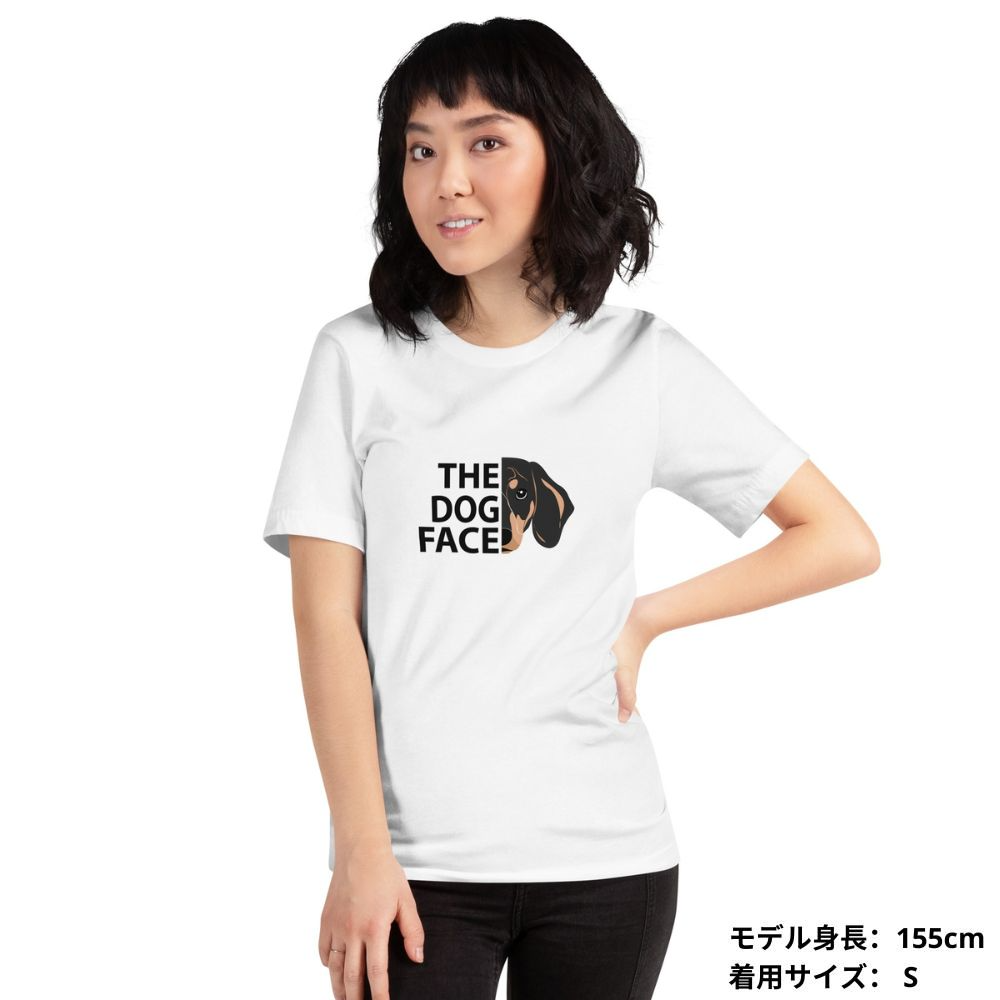 犬 tシャツ 犬イラスト ダックス フンド THE DOG FACE ｜アダルト&キッズサイズ.
