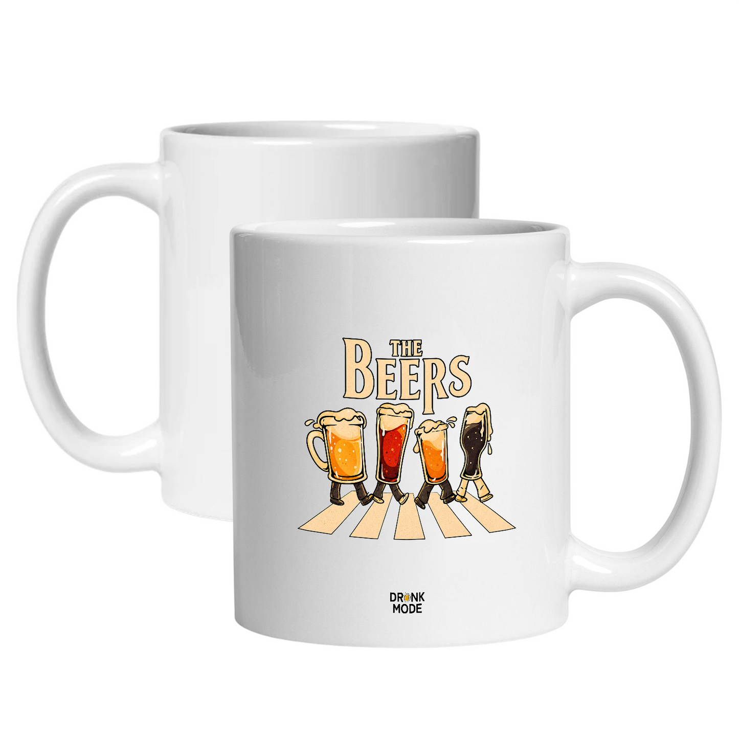 マグカップ ビールイラスト THE BEERS 橫断歩道 ｜ビール好きにおすすめ プレゼントにも最適